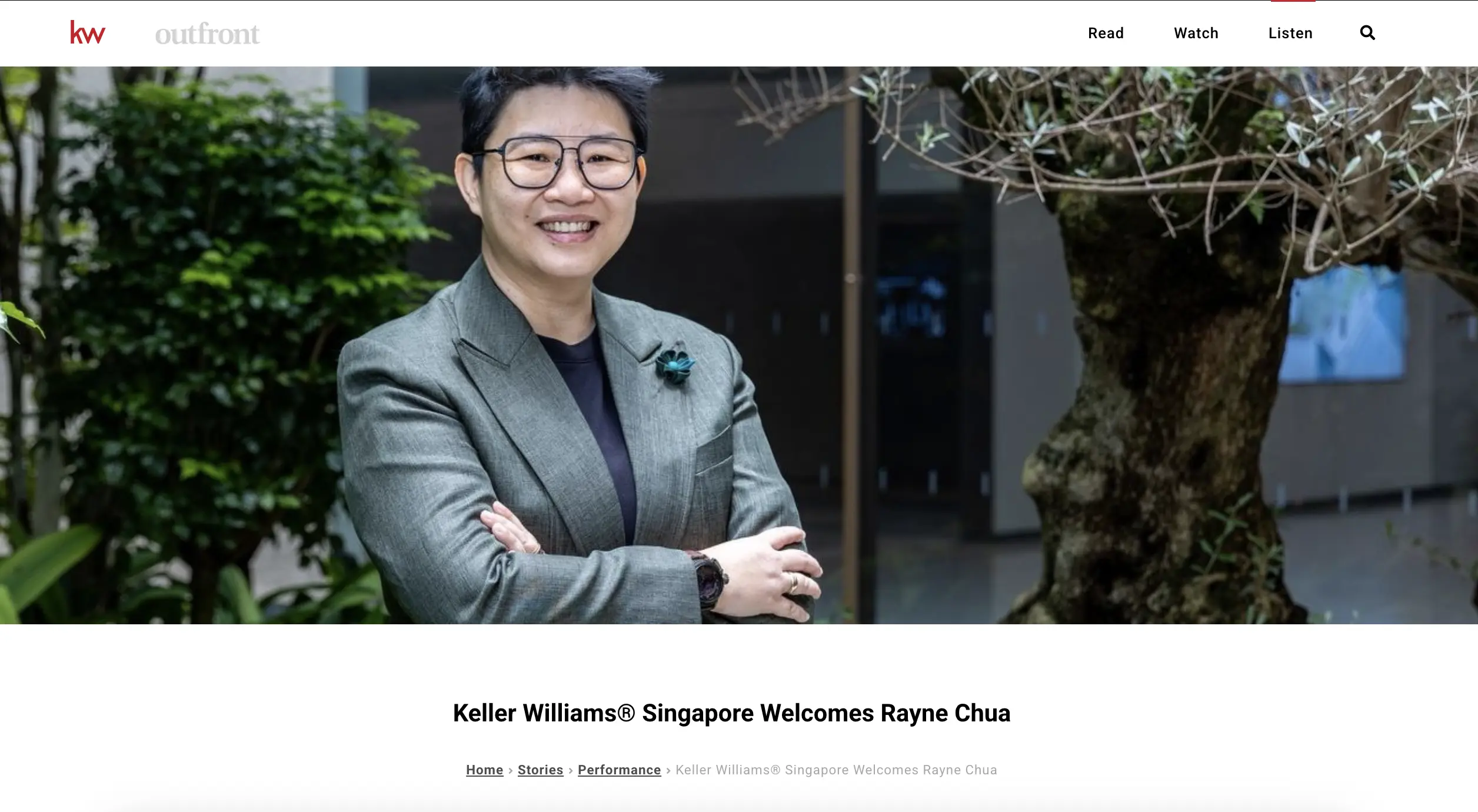 Keller Williams® Singapore Welcomes Rayne Chua